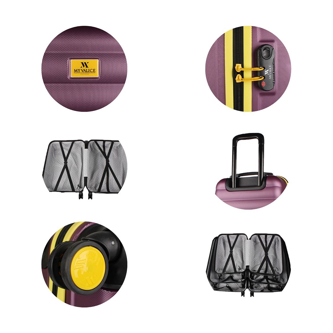 Purple Cabin Suitcase main product photo