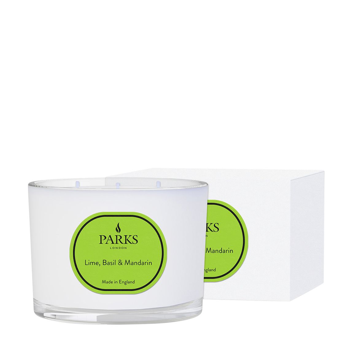 Lime, Basil & Mandarin 3 Wick Candle 380g main product photo