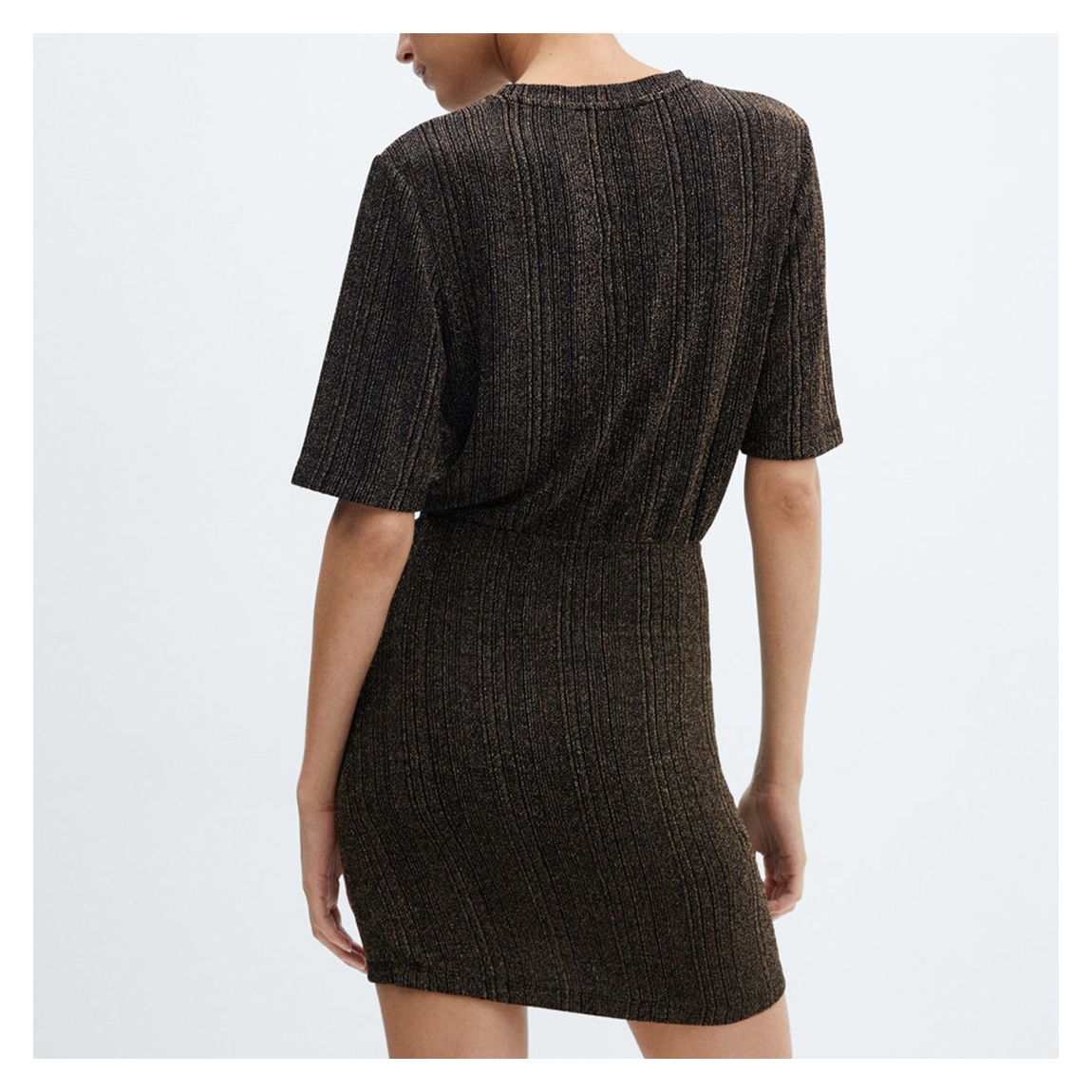 Black/Gold Lurex Knitted Dress main product photo