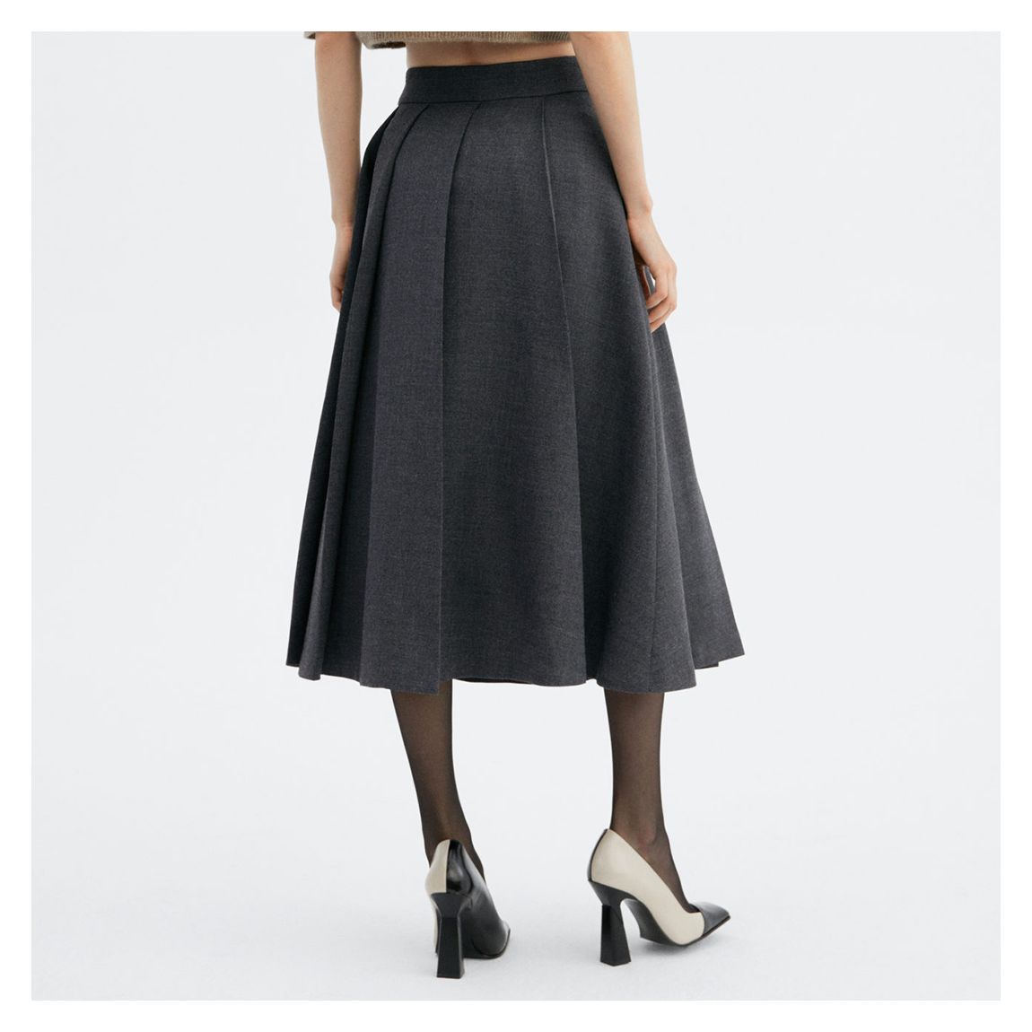 Grey Plank Midi-Skirt main product photo
