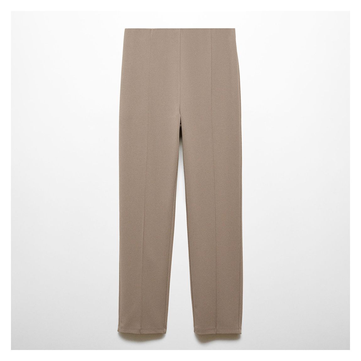 Brown High-Waist Skinny Trousers main product photo
