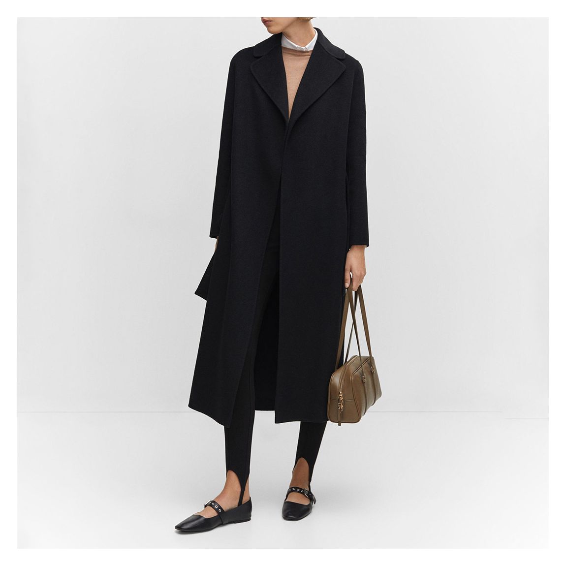 Black Handmade Wool Coat main product photo