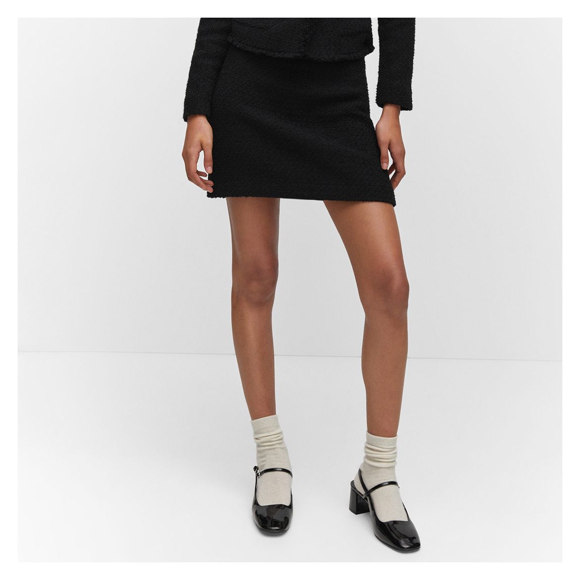 Black Tweed Mini Skirt main product photo