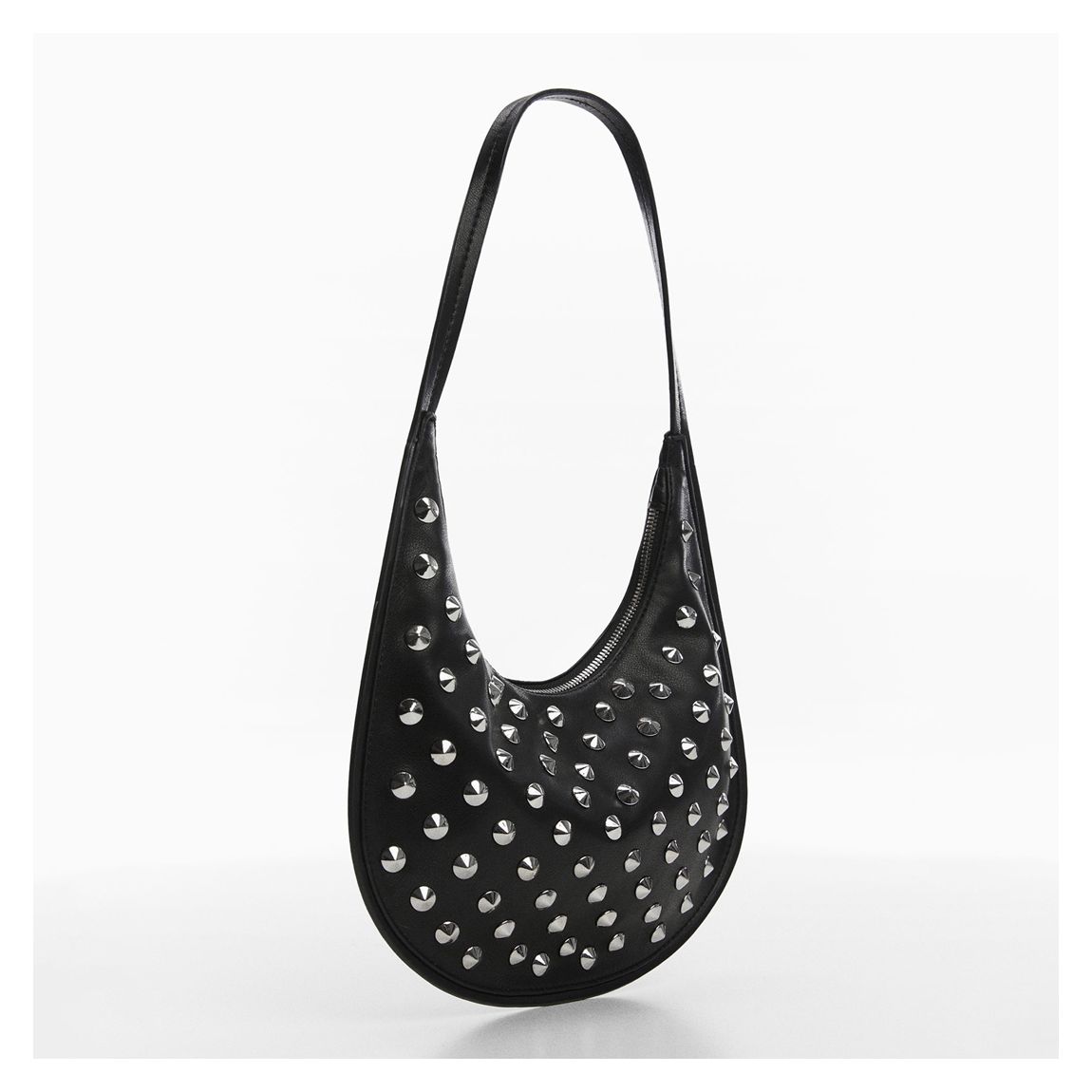 Black Studded Shoulder Bag main product photo