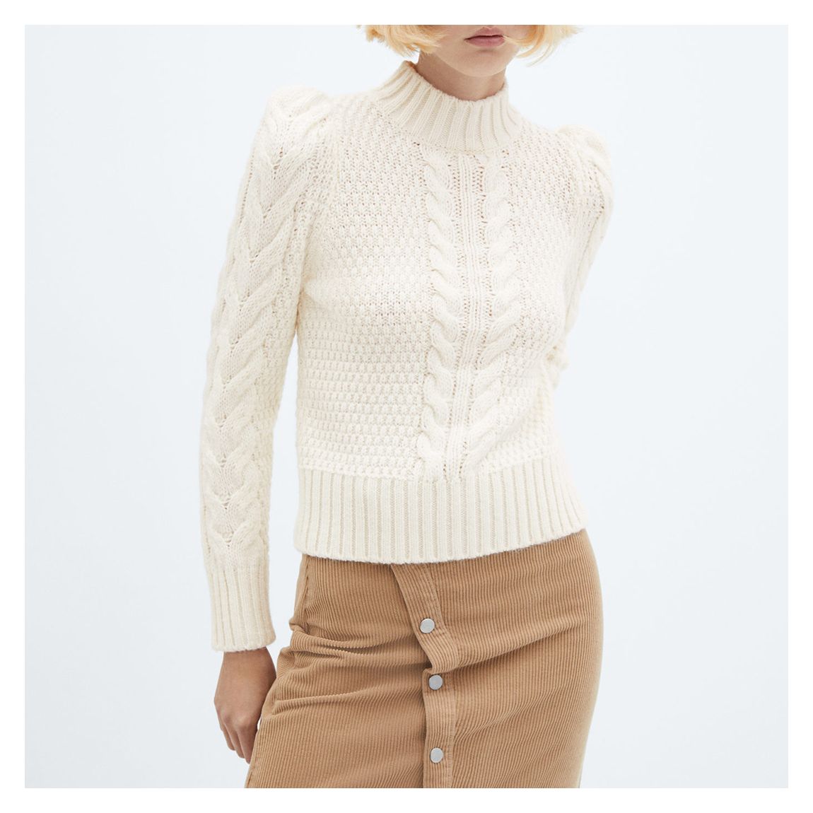 Ecru Cable Knit Jumper main product photo