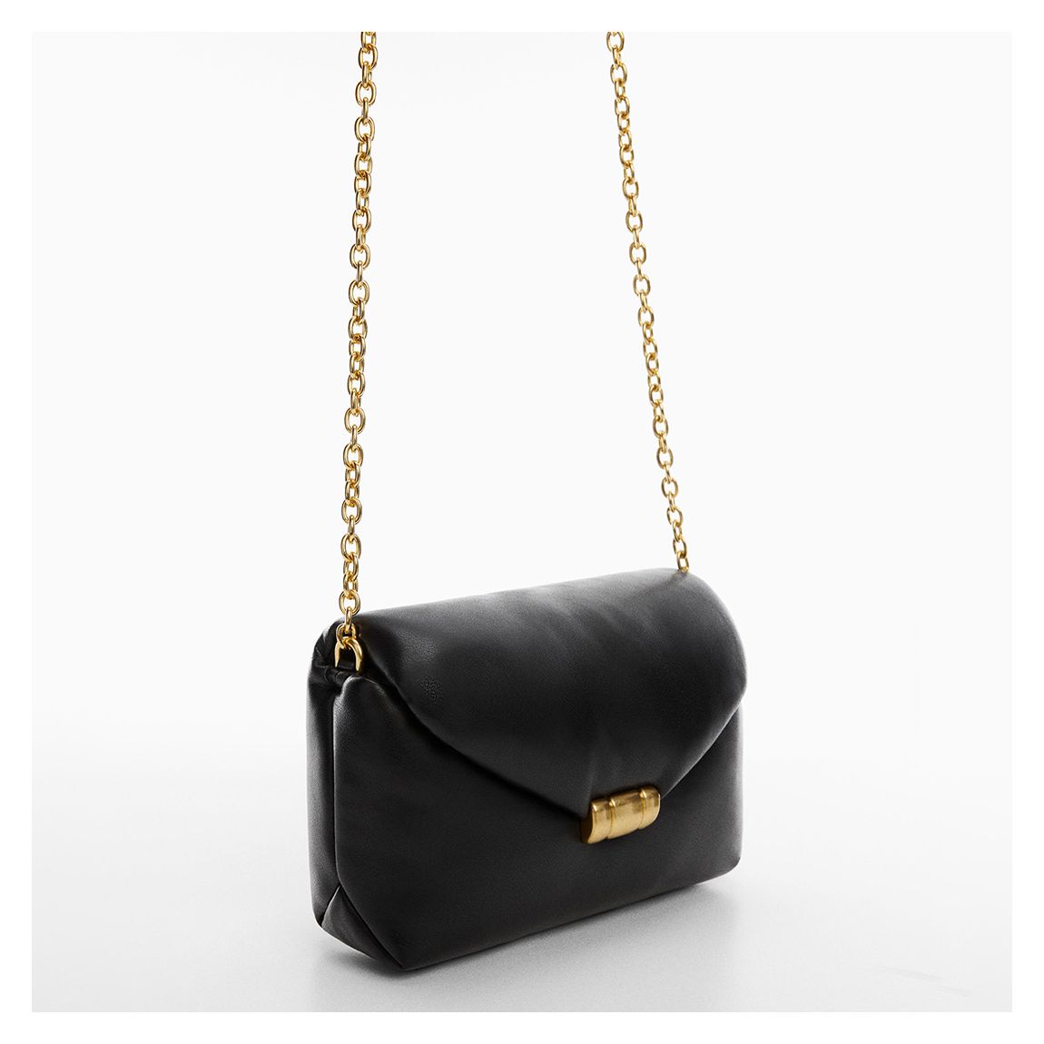 Black Quilted Bag With Chain Handle main product photo