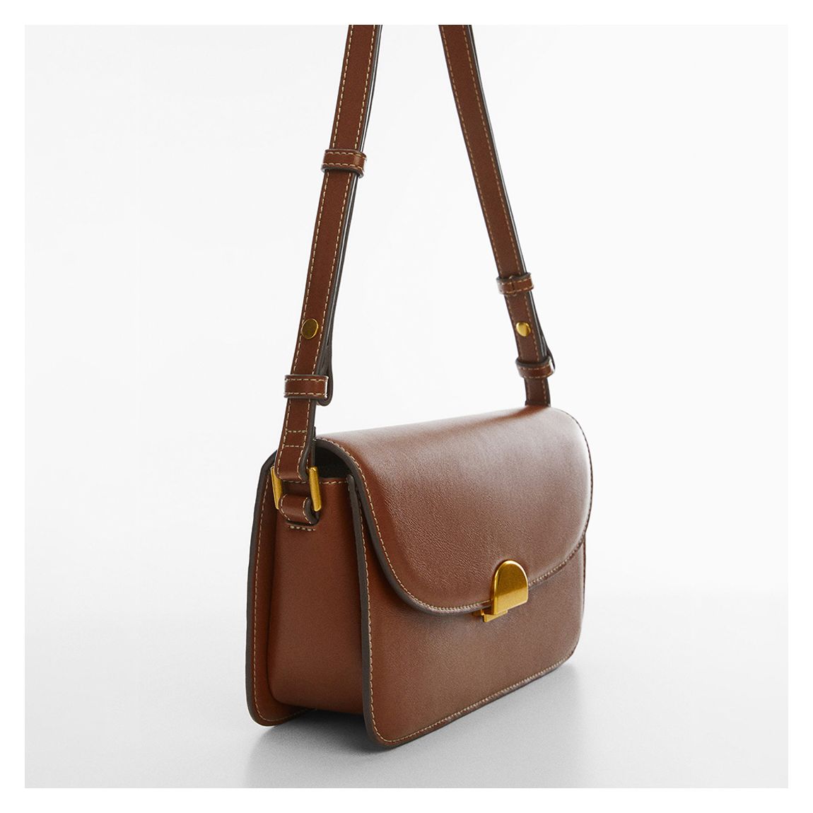Leather Rectangular Crossbody Bag main product photo