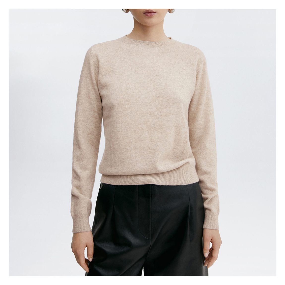 Beige Cashmere Jumper main product photo