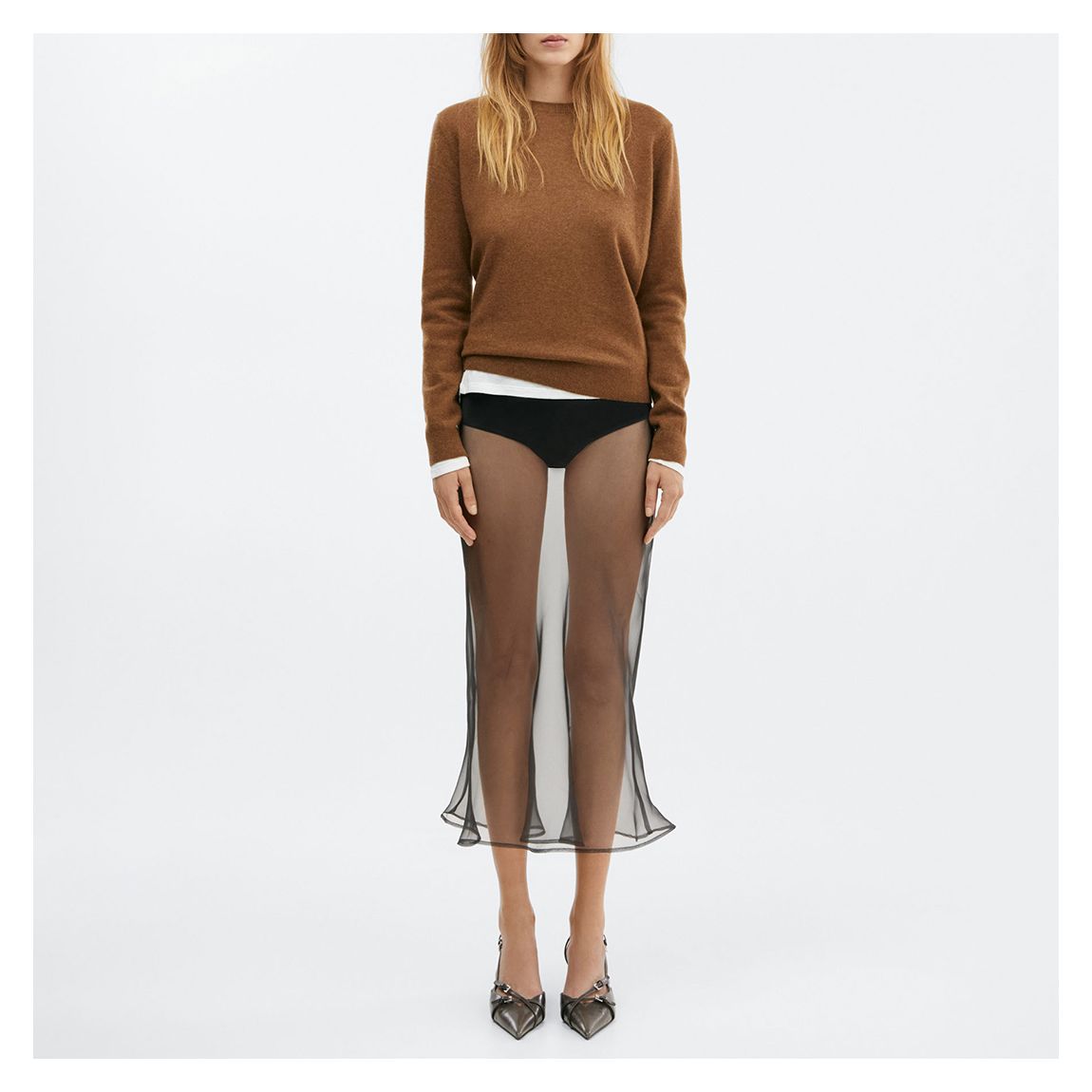 Tobacco Brown Cashmere Jumper main product photo