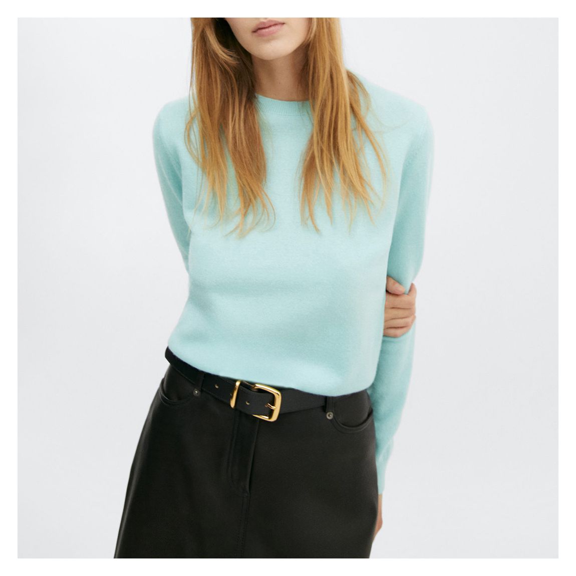Pastel Green Cashmere Jumper main product photo