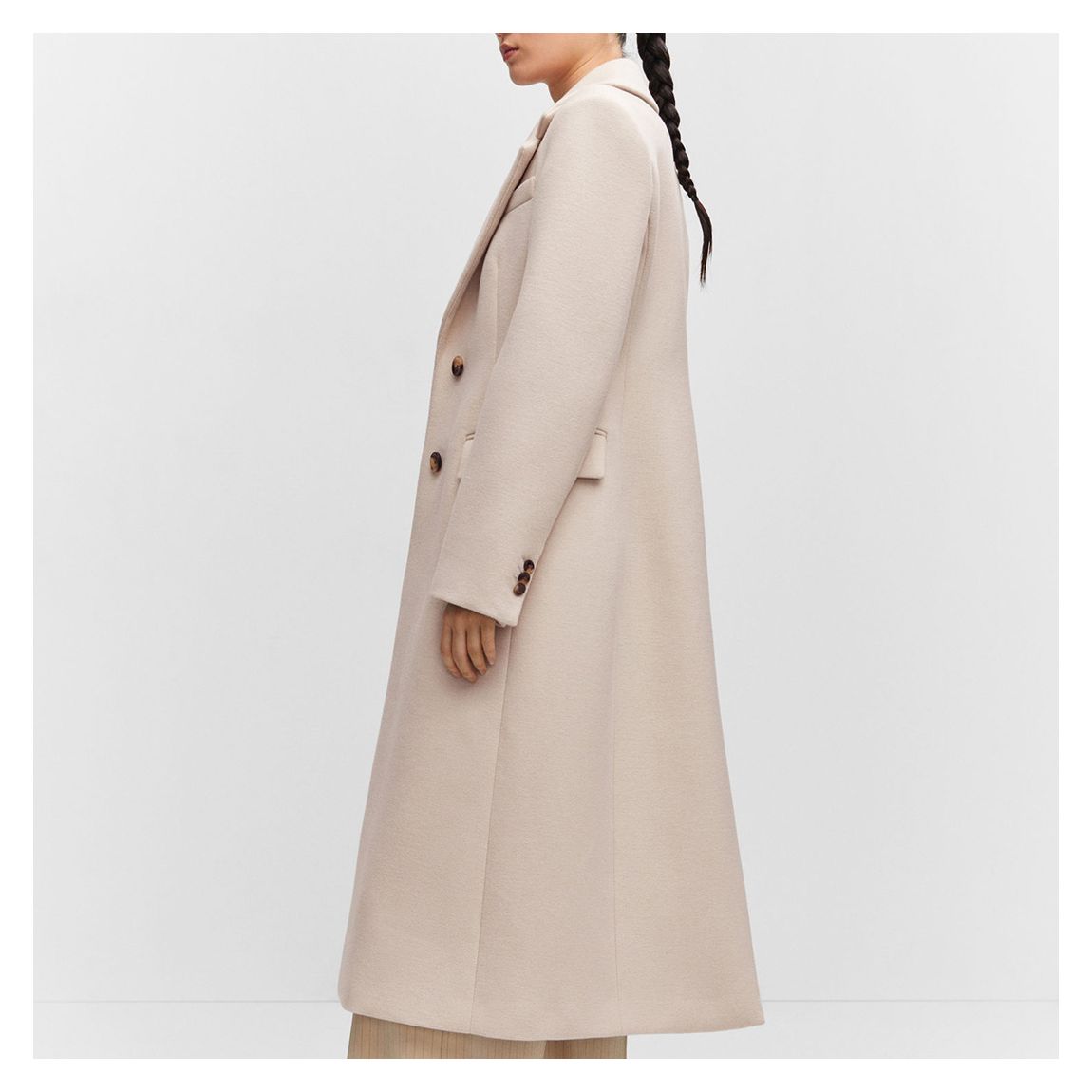 Beige Wool Overcoat main product photo
