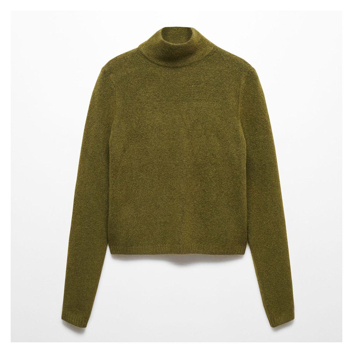 Khaki Turtleneck Knit Jumper main product photo