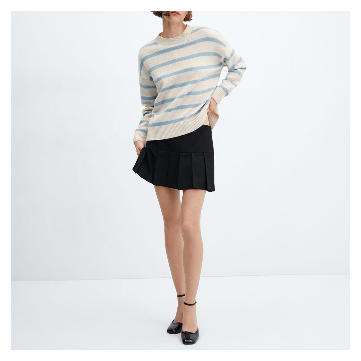Sky Blue Striped Jumper main product photo