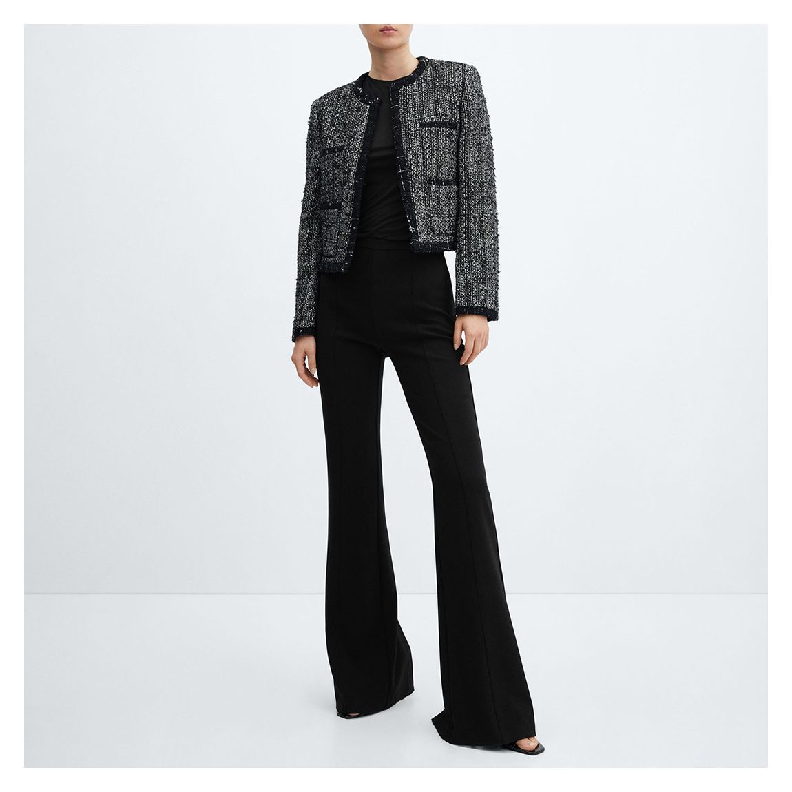 Black Flared Trousers main product photo