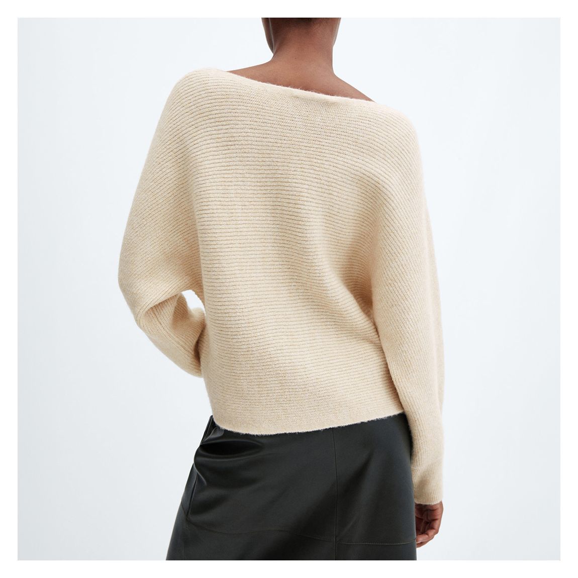 Ecru Puff Sleeves Jumper main product photo