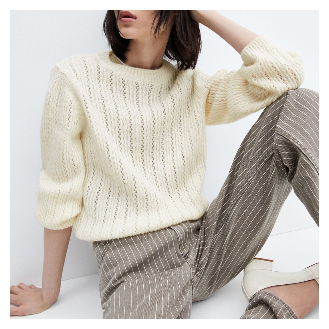 Off White Openwork Panel Jumper main product photo