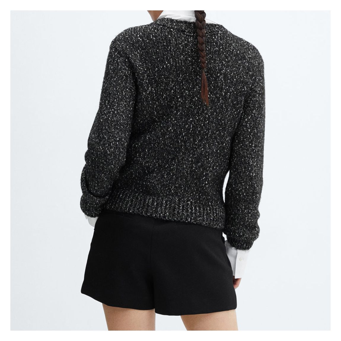 Black Crewneck Lurex Jumper main product photo