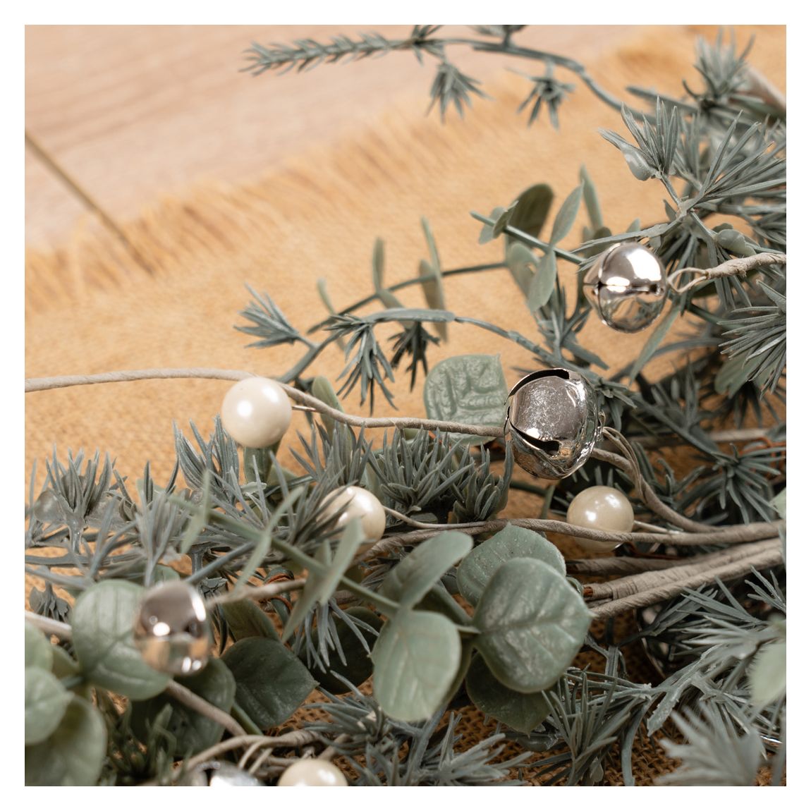 78cm Trailing Pine & Bell Centrepiece Swag main product photo
