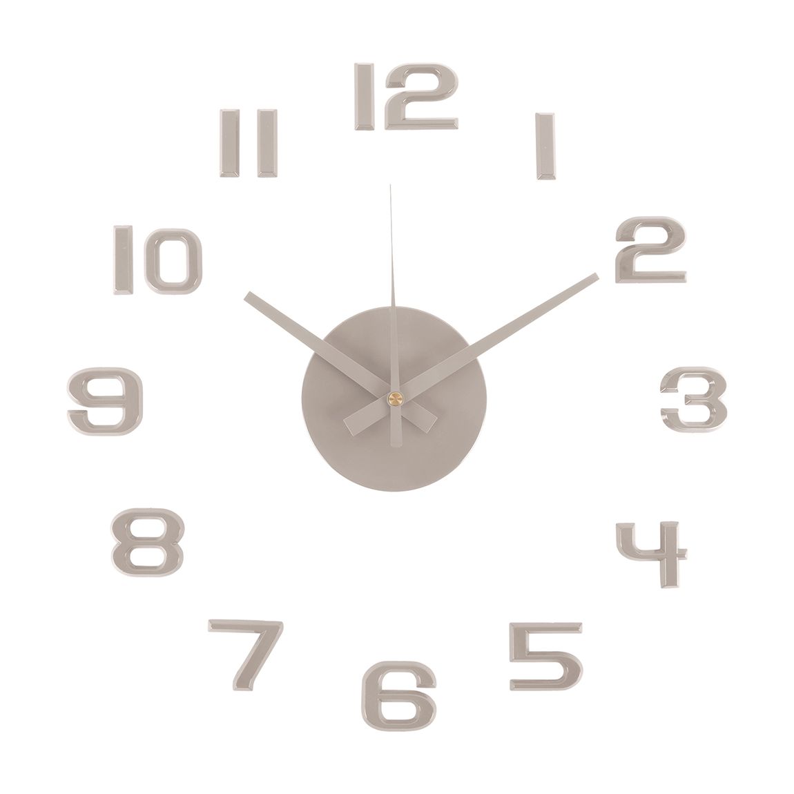Warm Grey Numbers DIY Sunset Wall Clock, 35cm main product photo