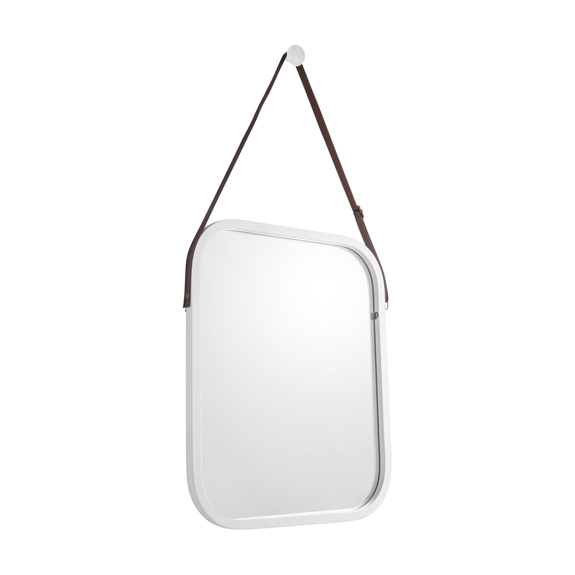 Bamboo White Idyllic Large Mirror, 40x33cm main product photo
