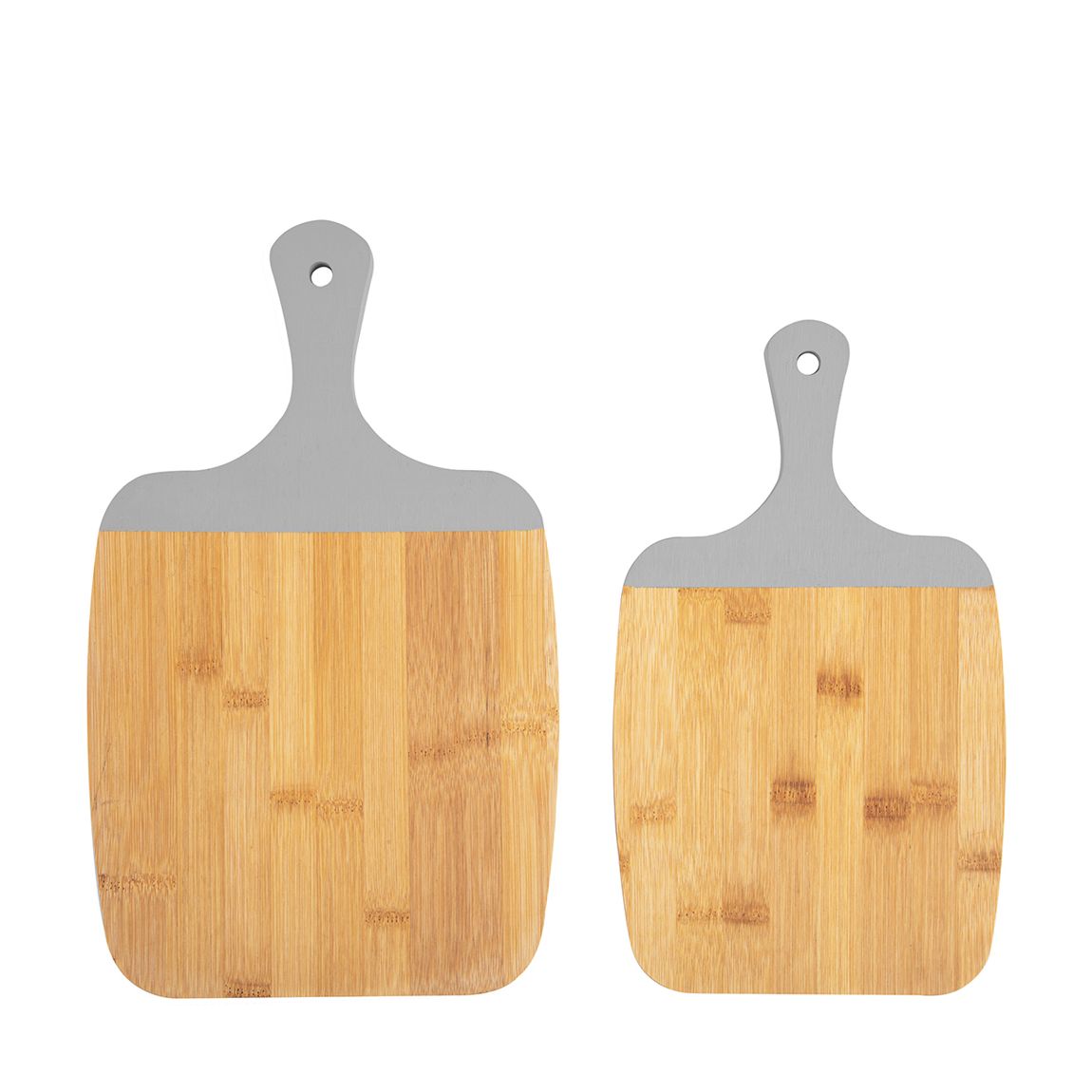 White Gourmet Bamboo Cutting Board Set main product photo