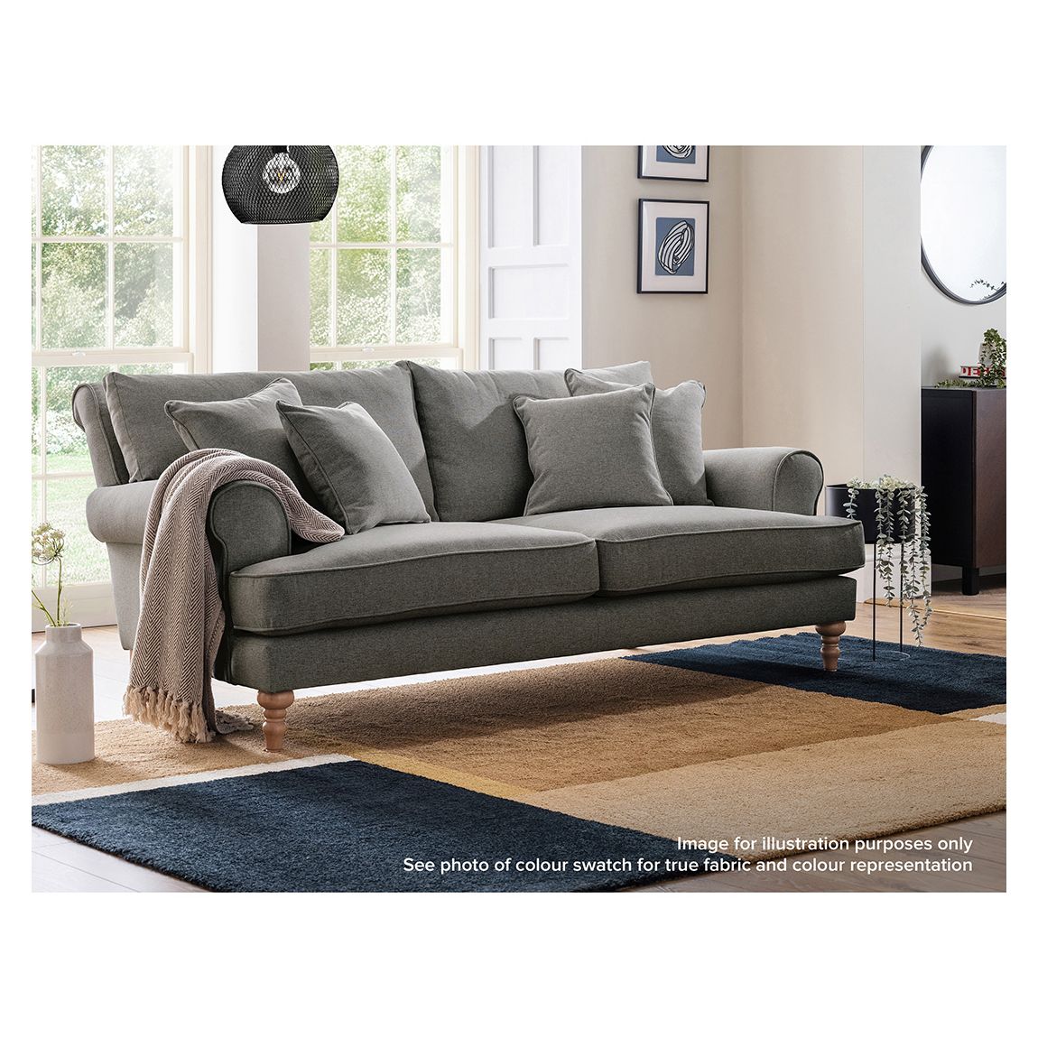 Marylebone Large Sofa Arlan, Storm main product photo
