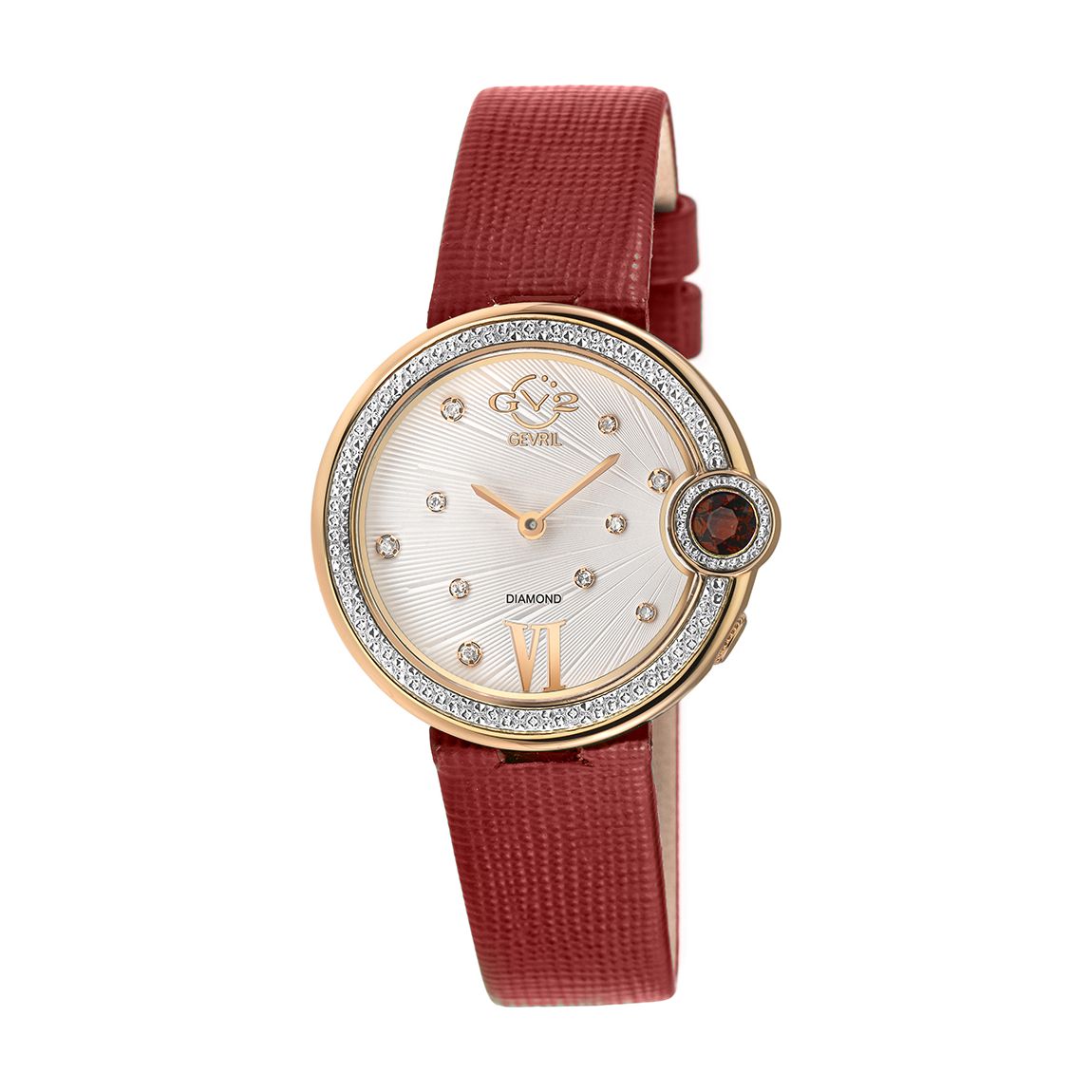 Silver Gevril Women's Perugia Diamond Watch main product photo