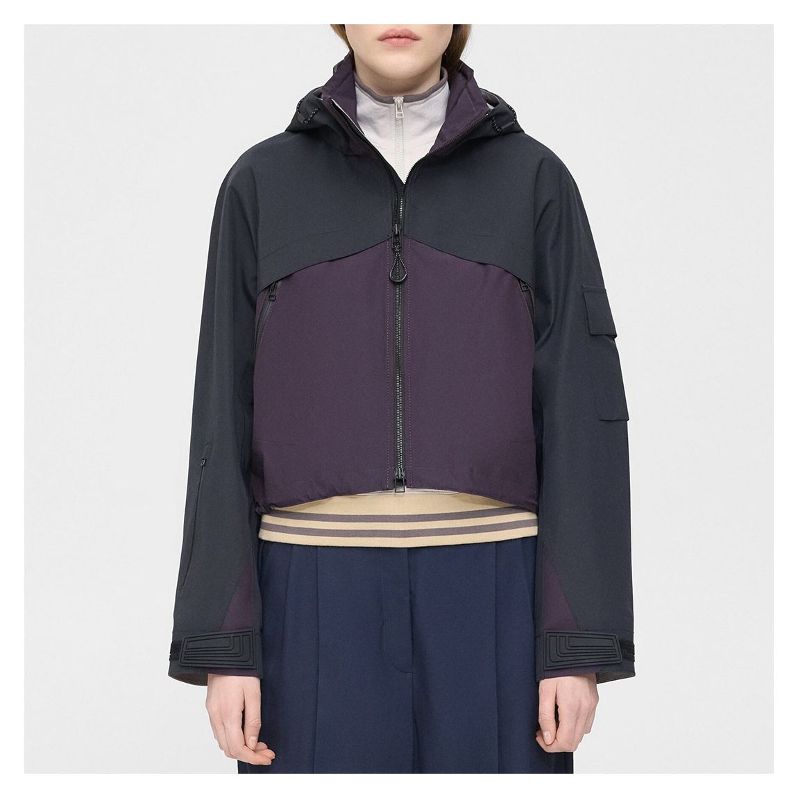 Purple Hooded Coat main product photo