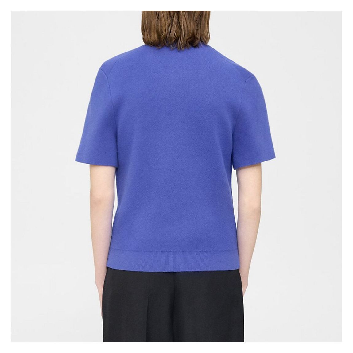 Bright Blue Round Collar Polo Shirt main product photo