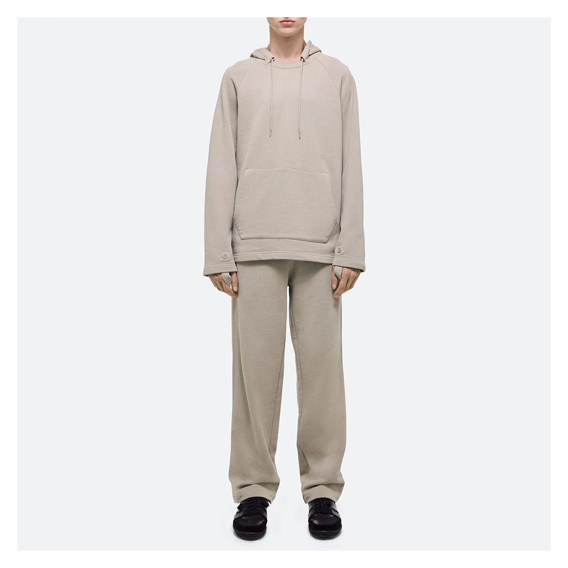 Sand Relaxed Cotton Hoodie main product photo