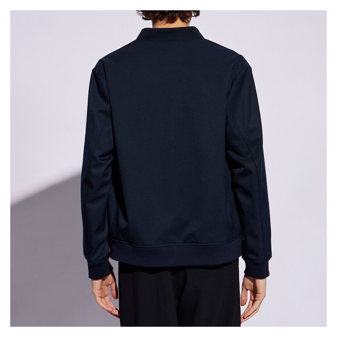 Navy Varsity Wool Blend Jacket main product photo