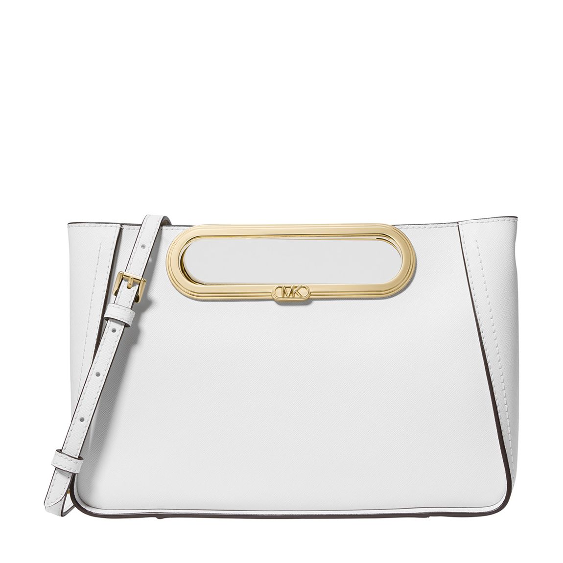 Optic White Chelsea Large Convertible Clutch main product photo