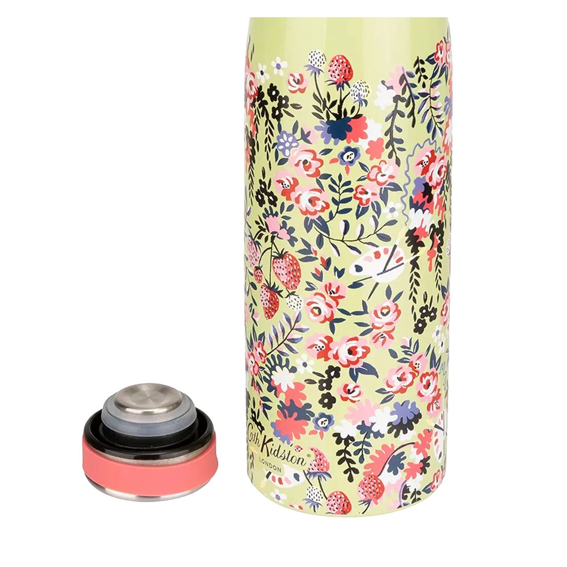 Green Ditsy Floral Stainless Steel Bottle, 460ml main product photo
