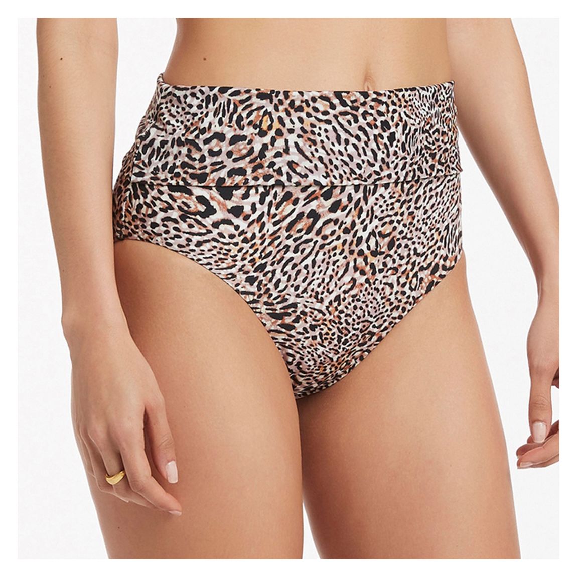 Cream Animale Fold Down Bikini Bottom main product photo