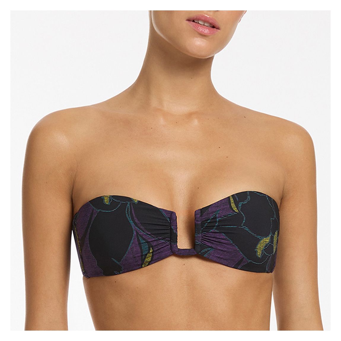 Purple Bandeau Bikini Top main product photo