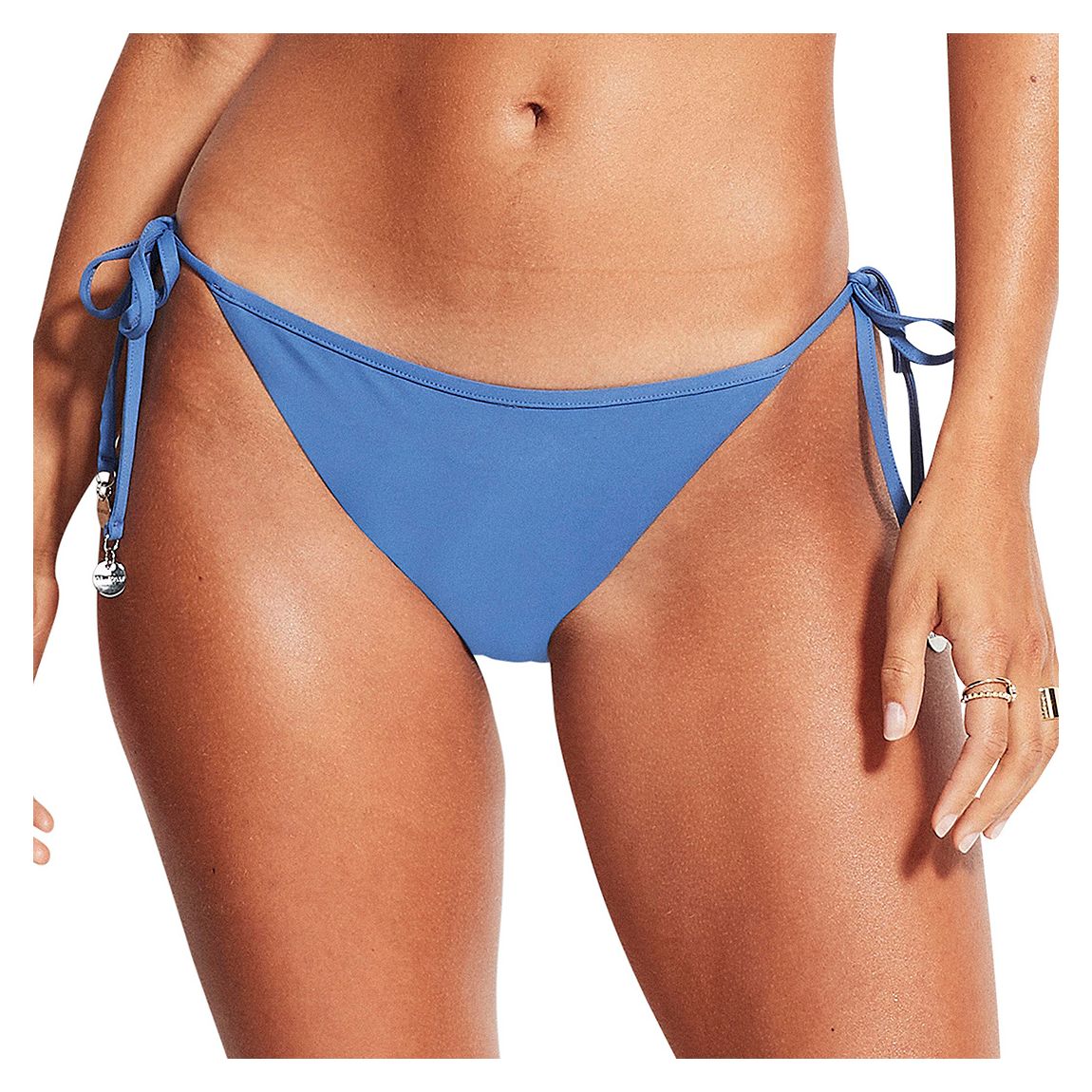 Blue Hipster Tie Side Bikini Bottom main product photo