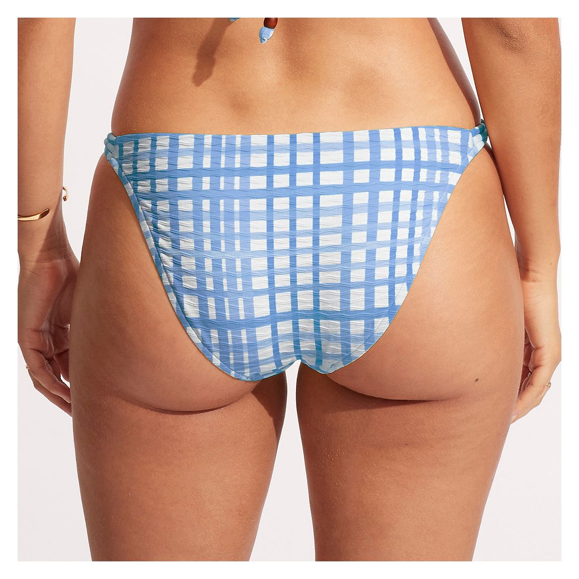 Amalfi Blue Trimmed Hipster Bikini Bottom main product photo