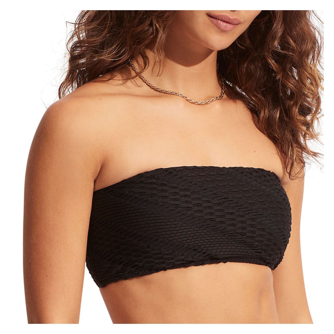 Black Tube Bikini Top main product photo