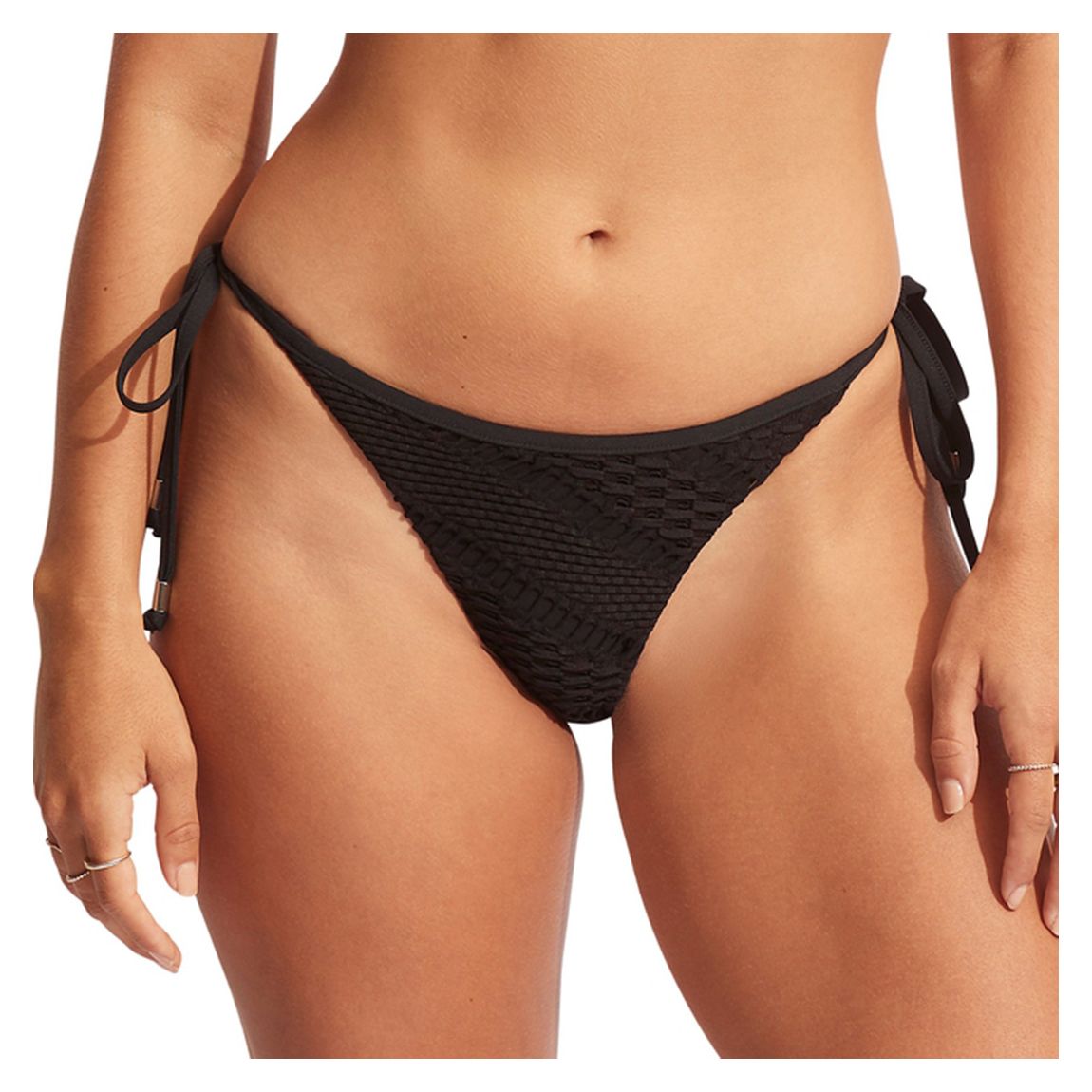 Black Tie Side Rio Bikini Bottom main product photo