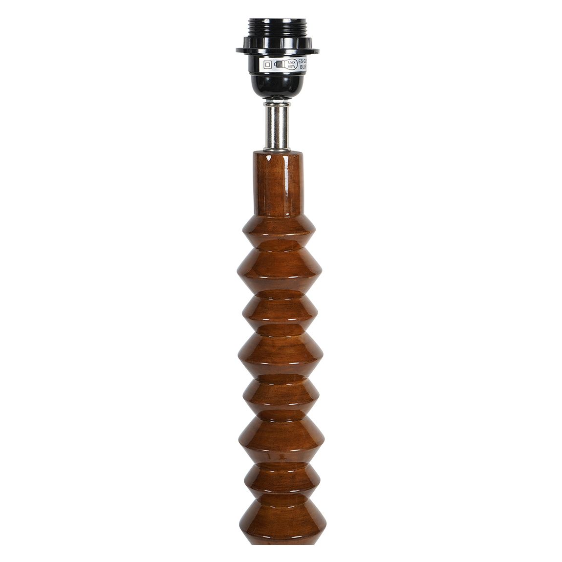 Lacquer Floor Maple Lamp Base (Base Only) 20" shade main product photo
