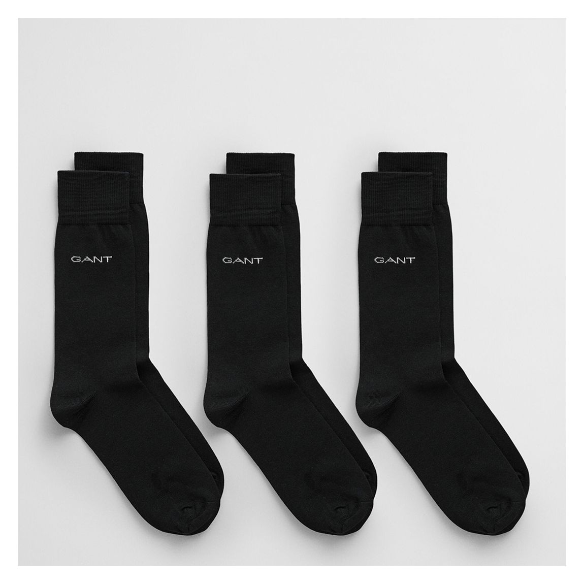 Black 3 Pack Cotton Socks main product photo