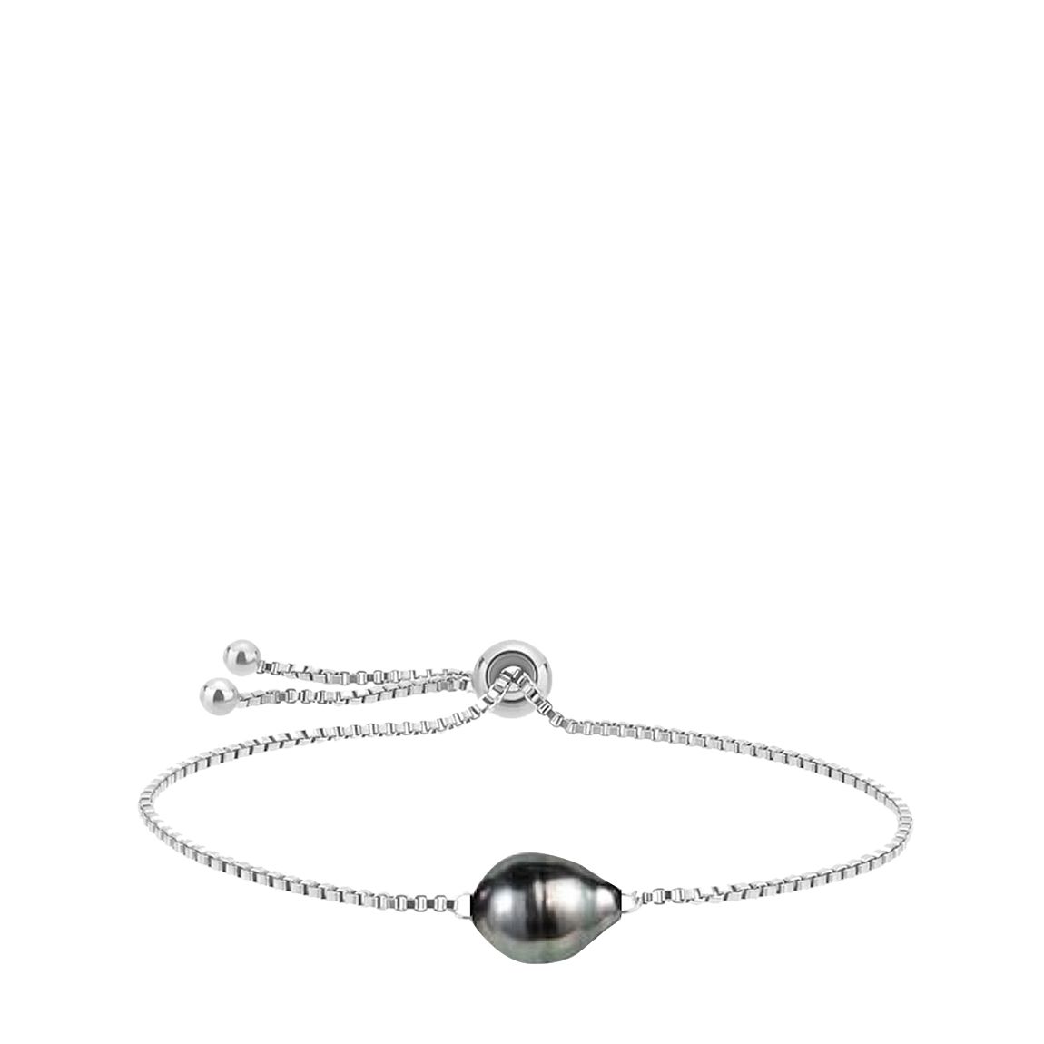 Silver Baroque Pearl Adjustable Bracelet main product photo