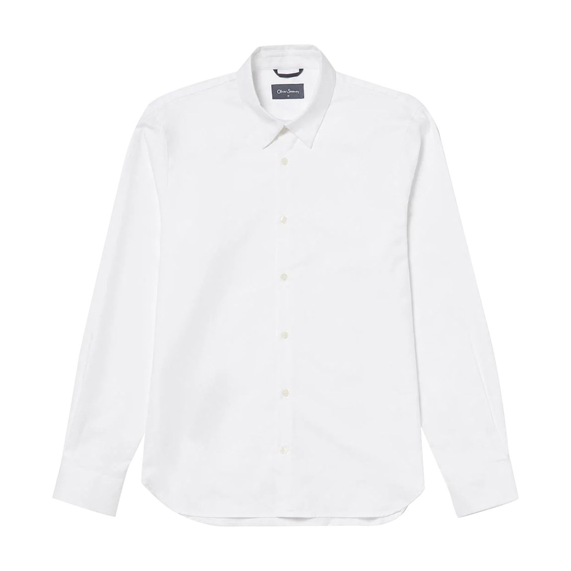 White Dunmore Long Sleeve Cotton Shirt main product photo