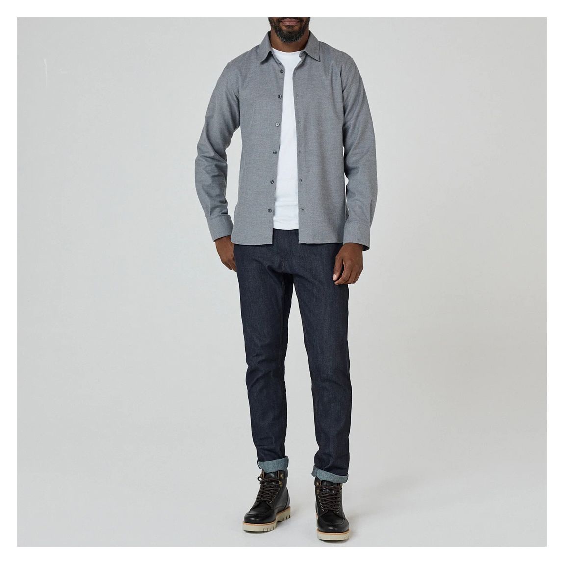 Grey Hawkesworth Cotton Shirt main product photo