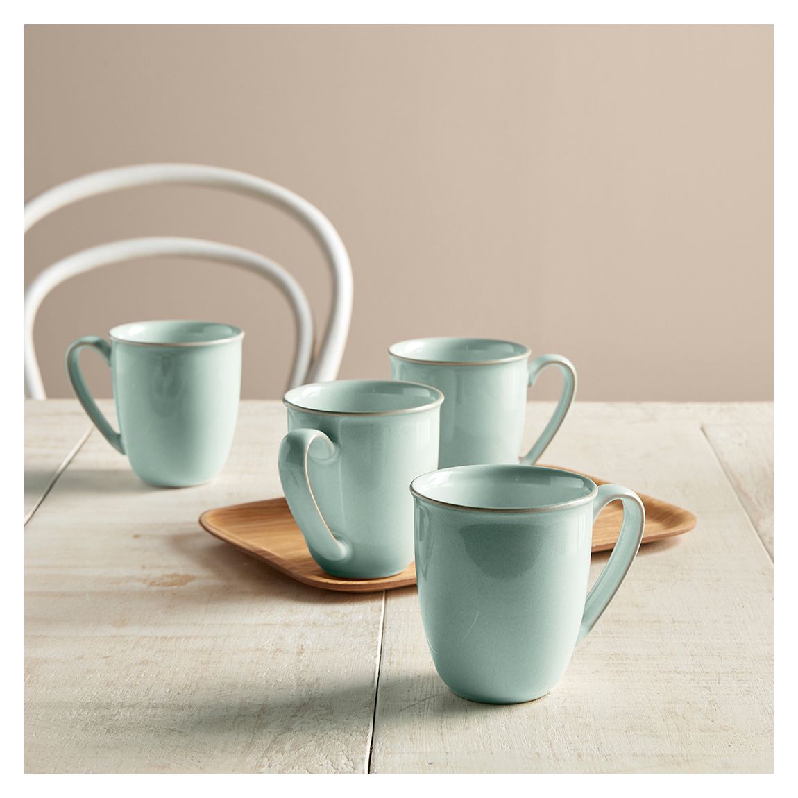 Set of 4 Elements Jade Light Green Mug Set main product photo