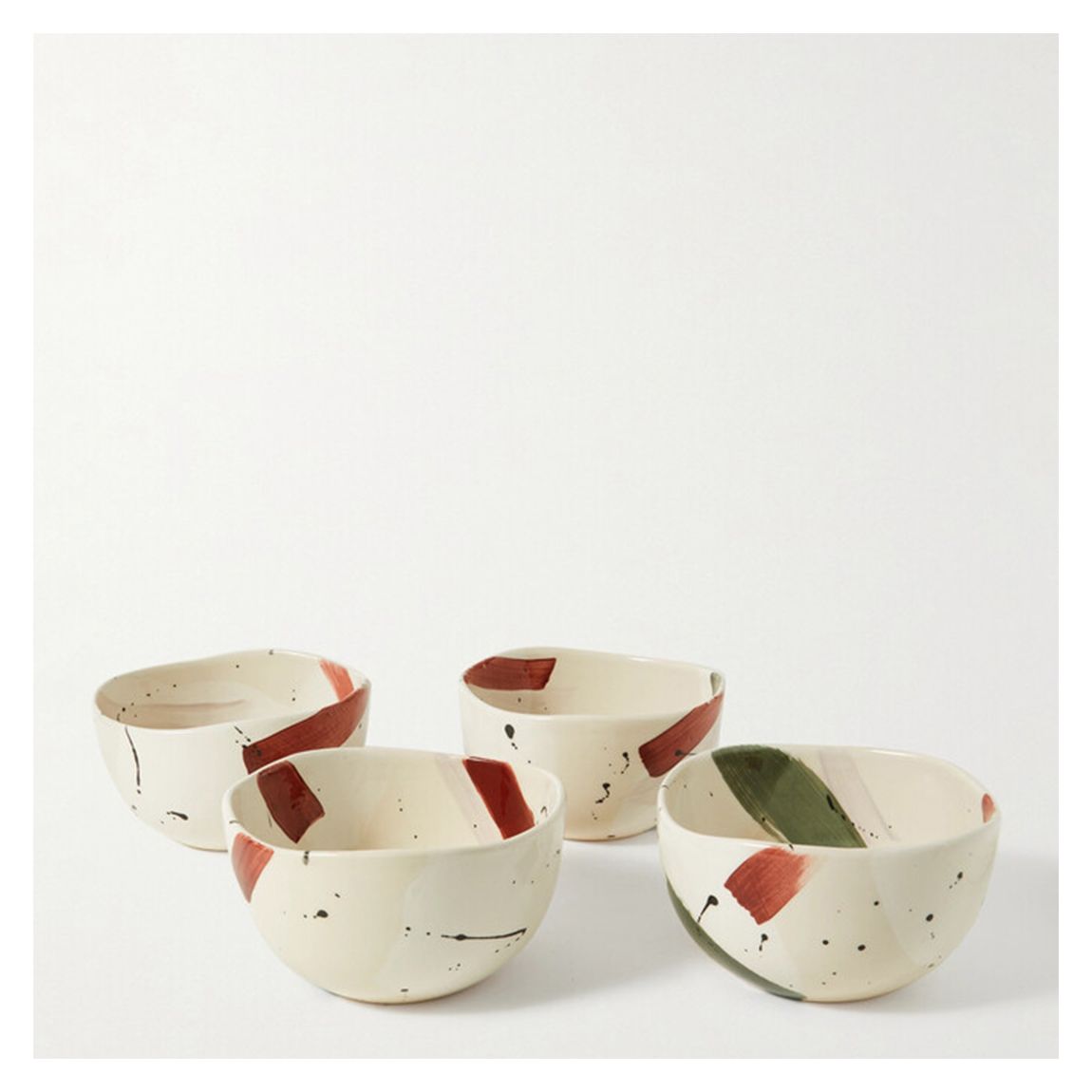 Set of 4 Alameda Cereal Bowl, Olive main product photo