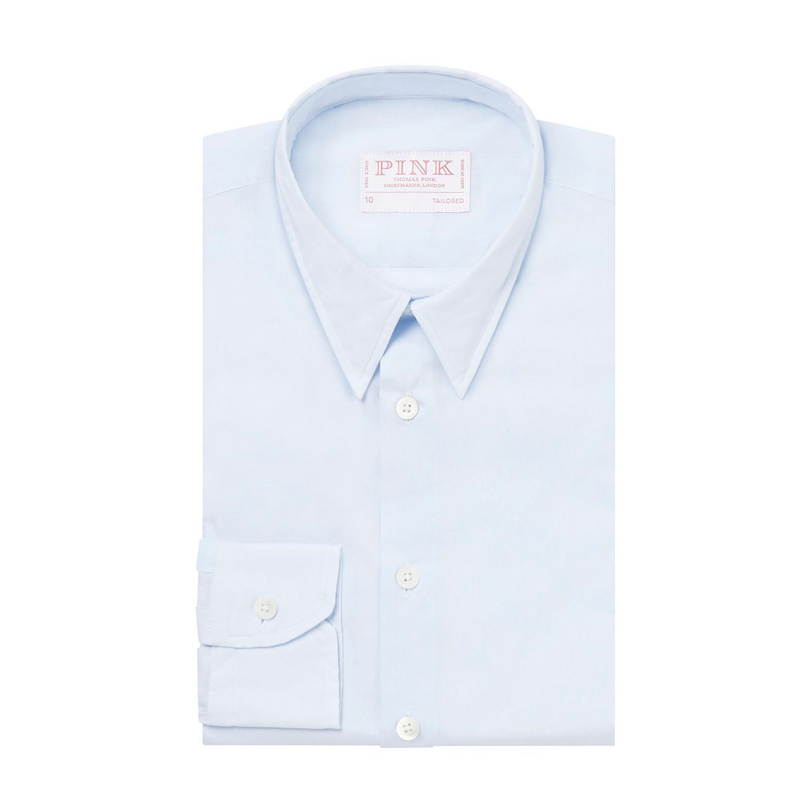 Pale Blue Tailored Fit Cotton Shirt main product photo