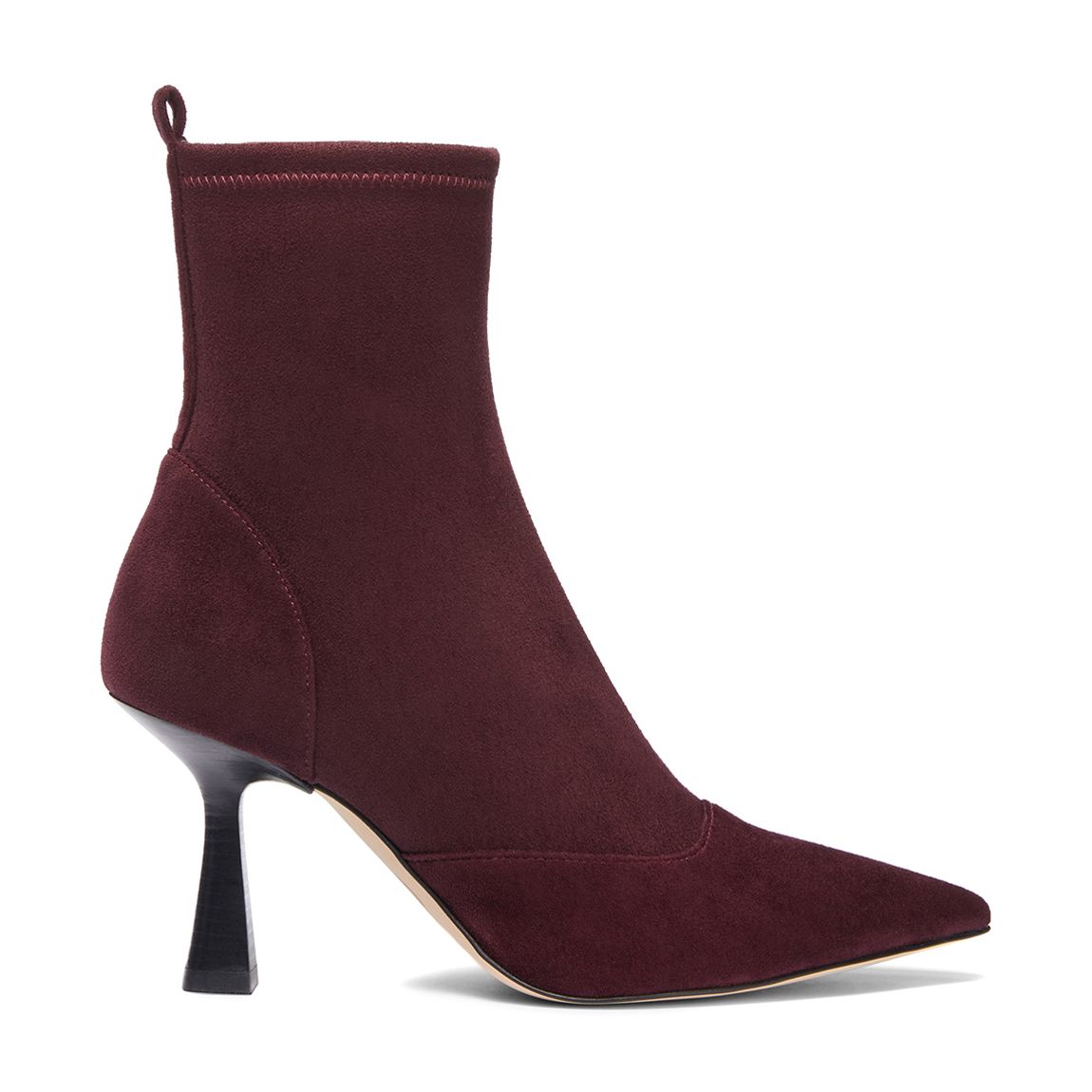 Burgundy Clara Mid Heeled Boot main product photo