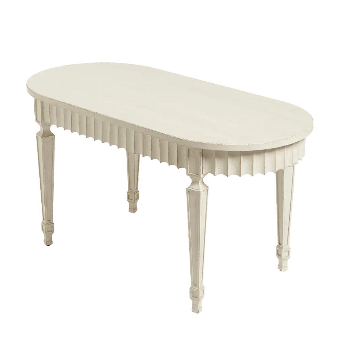 Ruffelen Dining Table, Chalk main product photo
