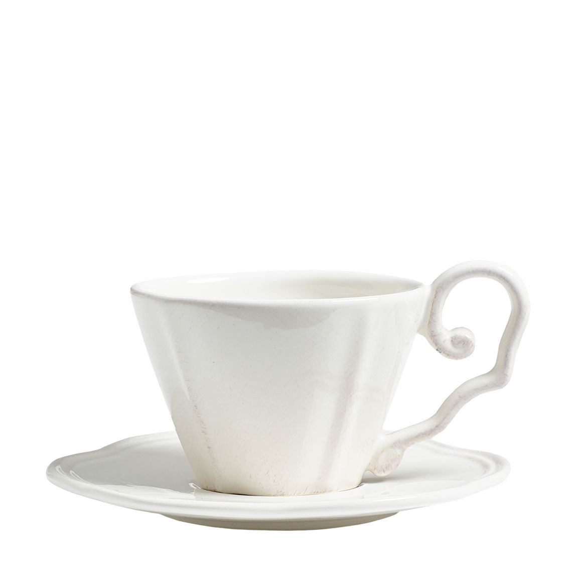 Sorano Breakfast Cup and Saucer, White main product photo